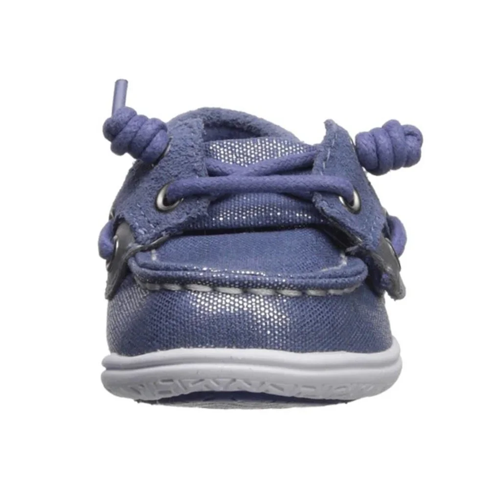 Sperry Kids Lilac Glitter Moccasins